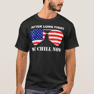 Camiseta Piloto de bandeira americana veteranos dia 4 de ju