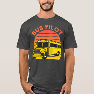 Camiseta Piloto De Condução De Barramento De Barramento Par