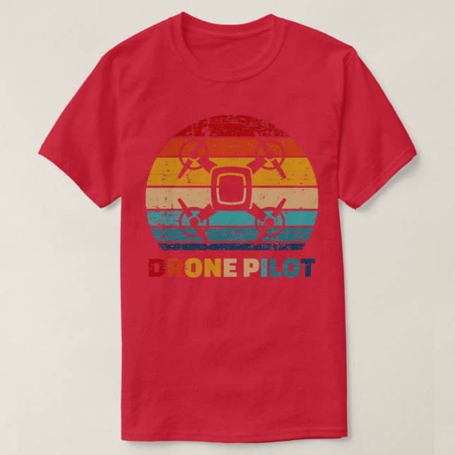 Camiseta Piloto de drone 4 (Frente do Design)