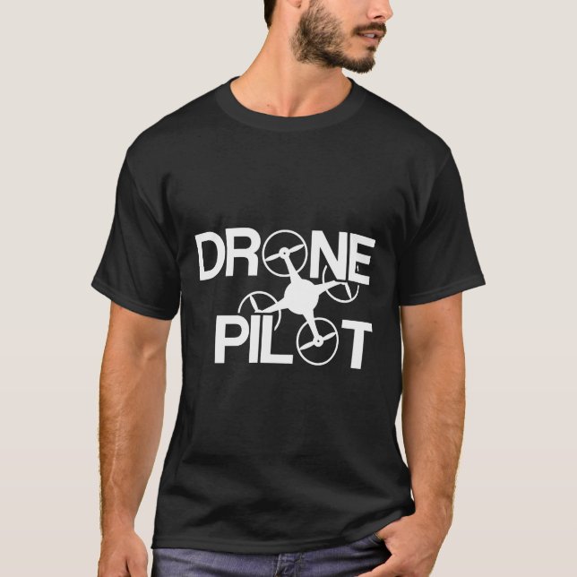Camiseta Piloto de drone 8s830 (Frente)