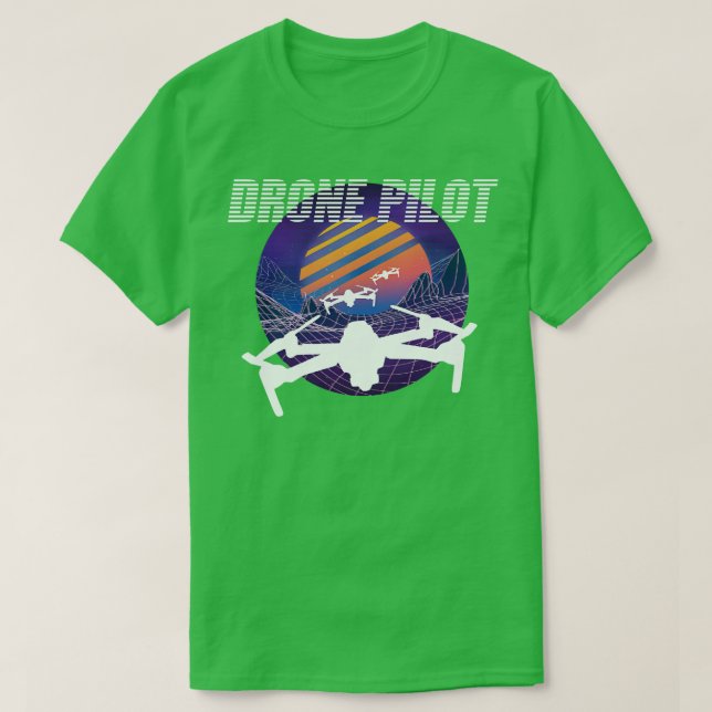 Camiseta Piloto De Drone Fpv Racer (Frente do Design)
