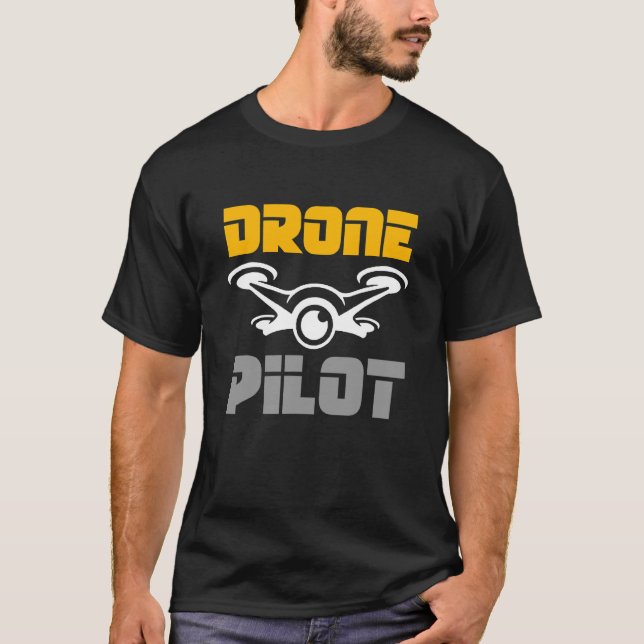 Camiseta Piloto De Drone Quadcopter Para Voo De Raça Fvp (Frente)