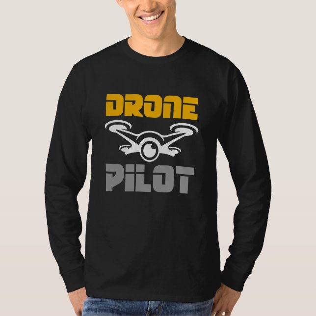 Camiseta Piloto De Drone Quadcopter Para Voo De Raça Fvp (Frente)