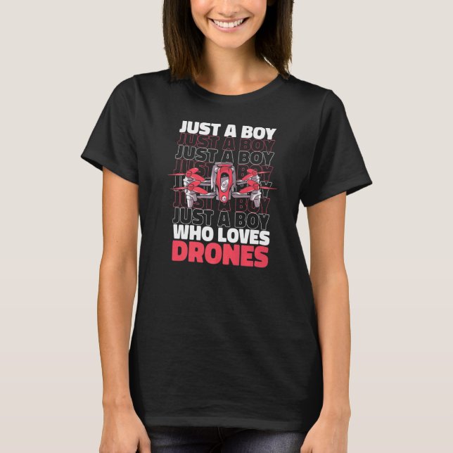 Camiseta Piloto de Drone Quadcopter UAV (Frente)