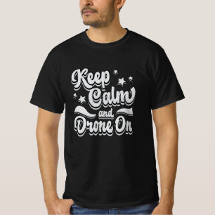 Camiseta Piloto de drone quadcóptero Drones mantém acento p
