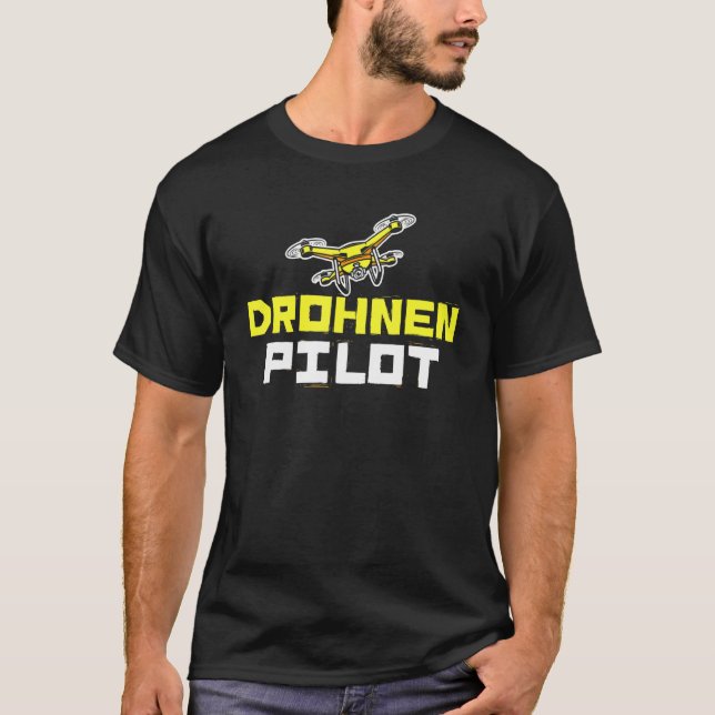Camiseta Piloto De Drone Rc Quadcopter Piloto (Frente)