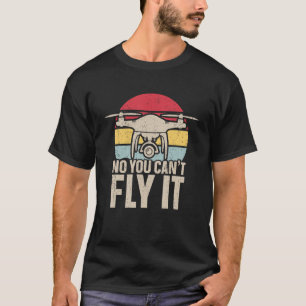 Camiseta Piloto de drone voador de drones de tripa