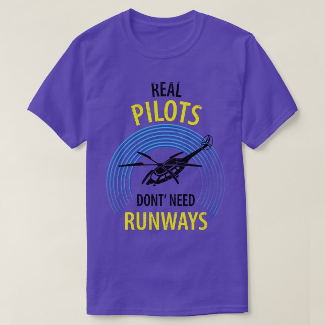 Camiseta Piloto de helicóptero 1 (Frente do Design)