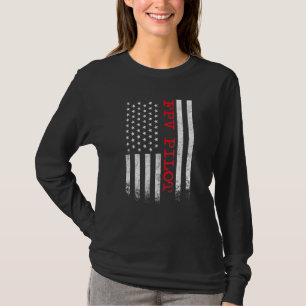 Camiseta Piloto de helicóptero de corrida de estilo livre F