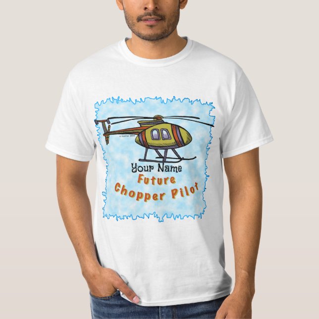 Camiseta Piloto de helicóptero futuro (Frente)