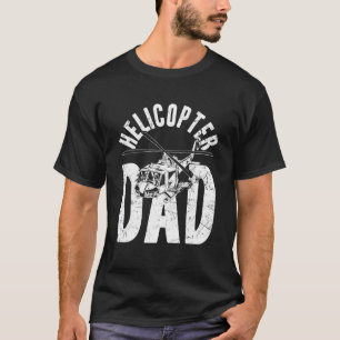 Camiseta Piloto de helicóptero Pai de helicóptero para o Pa