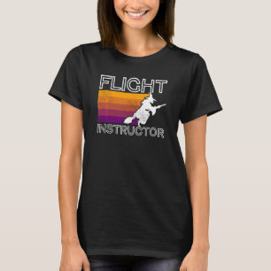 Camiseta Piloto de instrutor de voo engraçado Spooky Hallow