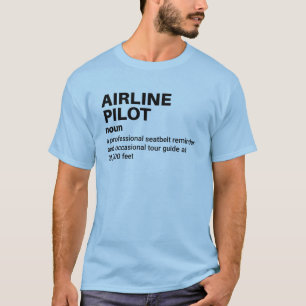 Camiseta Piloto de linha aérea - Definição de Aviação de Te