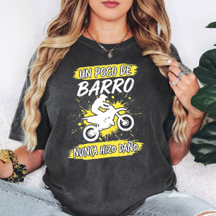 Camiseta Piloto de Motocross Diversão Enlameada
