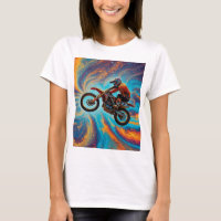Piloto de Motocross e Paisagem de Sonhos