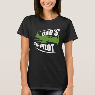 Camiseta Piloto de Pai de Co-Piloto pai Padre Son Daughs