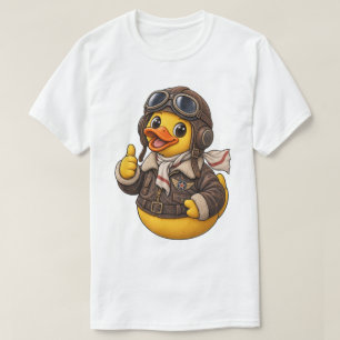 Camiseta Piloto de Pato de Borracha Edição Vintage