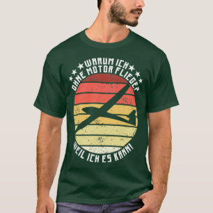 Camiseta Piloto de planador sem cilindrada do motor