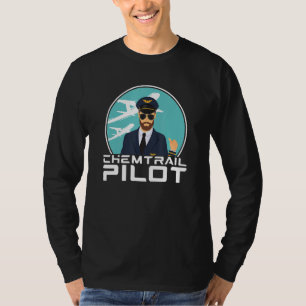 Camiseta Piloto de Química Veneno Alumínio Hat Conspiração