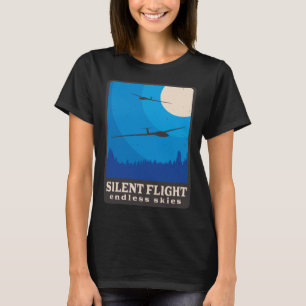 Camiseta Piloto de Retro-Glider para Aviões Voadores em Mov