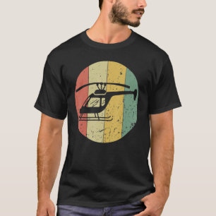 Camiseta Piloto de Silhouter de Heliopter Vintage para Heli