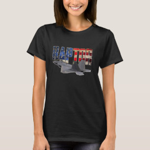 Camiseta Piloto de Sinalizador F 22 F22 Jet Fighter Plane U