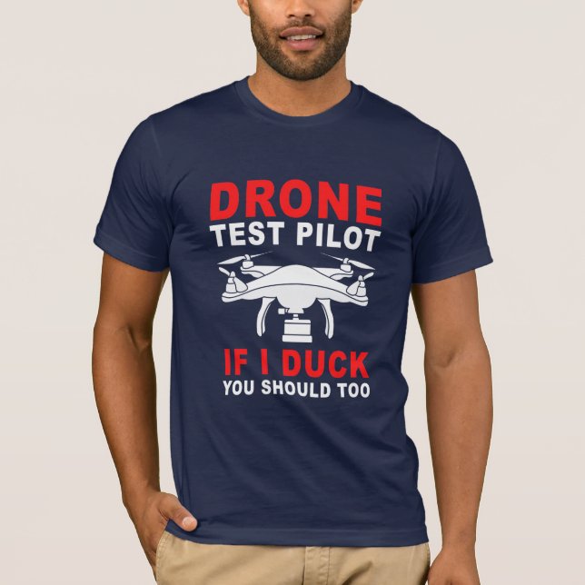 Camiseta Piloto de teste de drone (Frente)