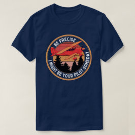 Camiseta Piloto de Tipografia Moderna Sarcástico