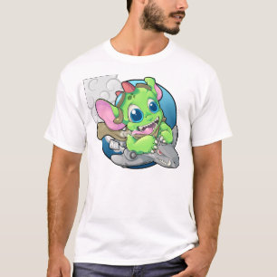 Camiseta Piloto do bombardeiro do monstro