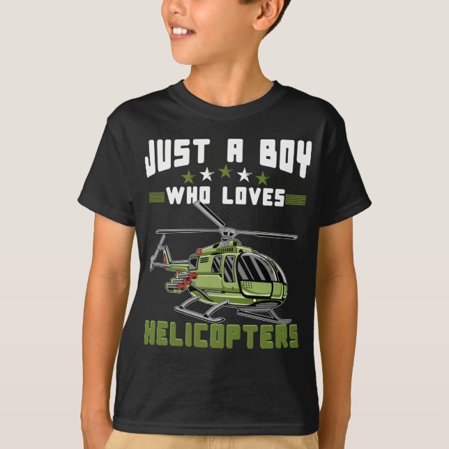 Camiseta Piloto do futuro do helicóptero (Frente)