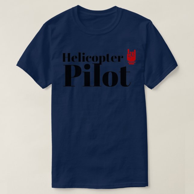 Camiseta Piloto do helicóptero (Frente do Design)
