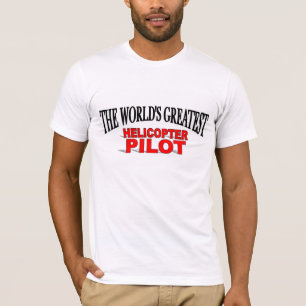 Camiseta Piloto do helicóptero do mundo o grande
