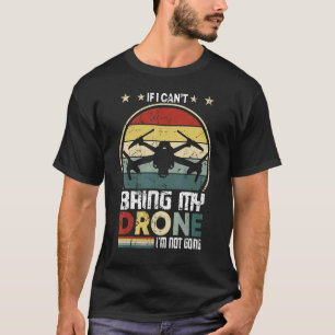 Camiseta Piloto Drone Retro Vintage Drone Racing