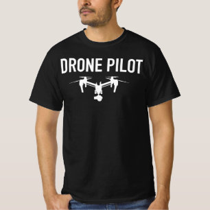 Camiseta Piloto Drone UAV UAS FAA Quadcopter Parte 107