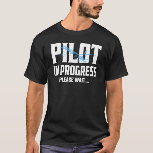 Camiseta Piloto Em Andamento Aguarde.... Aeronave da Aviaçã