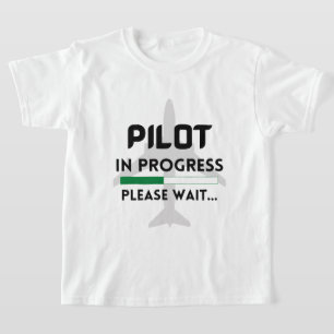 Camiseta piloto em curso de aeronaves pilotos