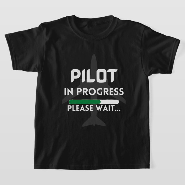 Camiseta piloto em curso de aeronaves pilotos (Postura )