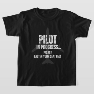 Camiseta piloto em curso de aeronaves pilotos