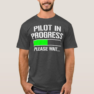 Camiseta Piloto Em Curso Estudante Da Escola De Voo Engraç