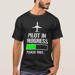 Camiseta Piloto Em Curso Estudante Da Escola De Voo Engraça