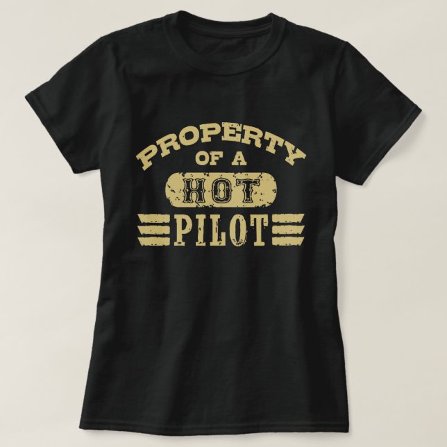 Camiseta Piloto Engraçado (Frente do Design)