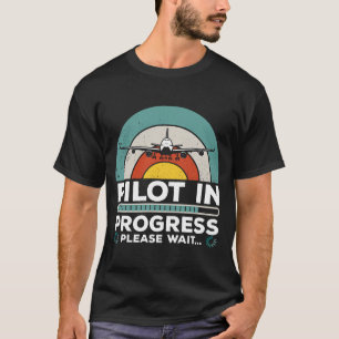 Camiseta Piloto Funny Copilot em Andamento Futuro