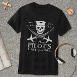 Camiseta Piloto Funny Skull Cross Aviões Pirata Humor Dk<br><div class="desc">Yo ho, ho, a vida de um piloto para mim! Esta camiseta engraçada é perfeita para qualquer piloto ávido. Reproduz a velha canção dos piratas, com um olhar de geleia/crânio e de espada cruzada, exceto que o crânio está vestindo um chapéu piloto e as "espadas" cruzadas são na verdade dois...</div>