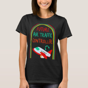 Camiseta Piloto Futuro aeroporto de controlador de tráfego