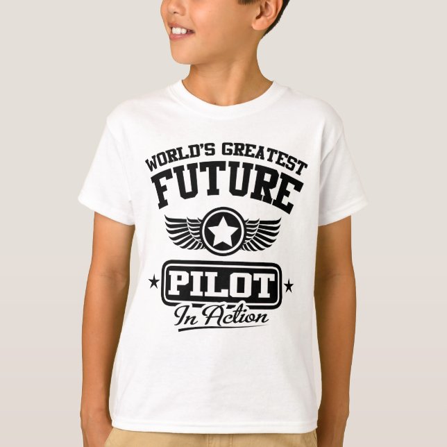 Camiseta Piloto futuro na ação (Frente)