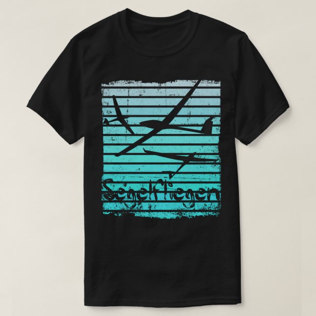 Camiseta Piloto Glider em alta velocidade do Glider 1 (Frente do Design)