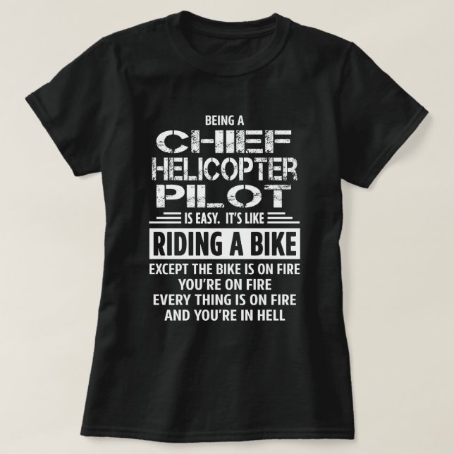 Camiseta Piloto Helicopter Chefe (Frente do Design)