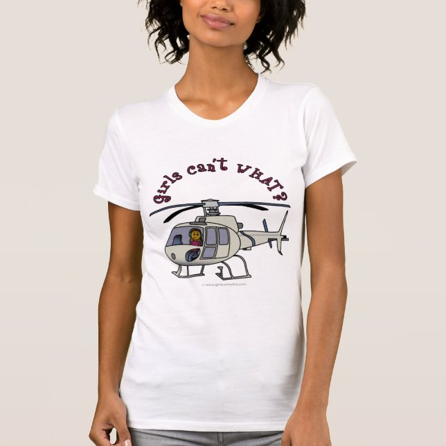 Camiseta Piloto Helicóptero escuro (Frente)