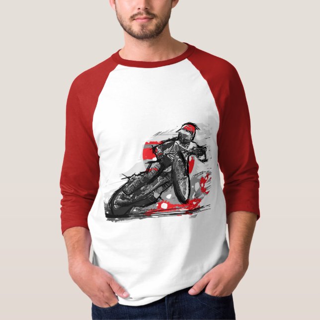 Camiseta Piloto liso da motocicleta da trilha do estrada (Frente)