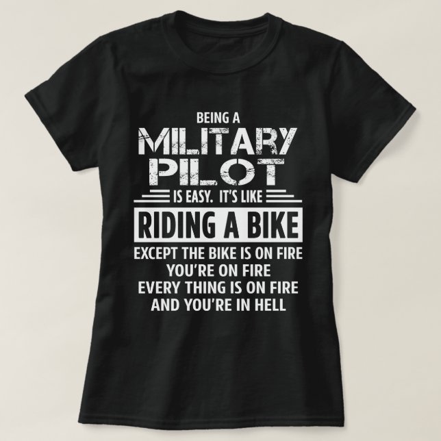 Camiseta Piloto militar (Frente do Design)